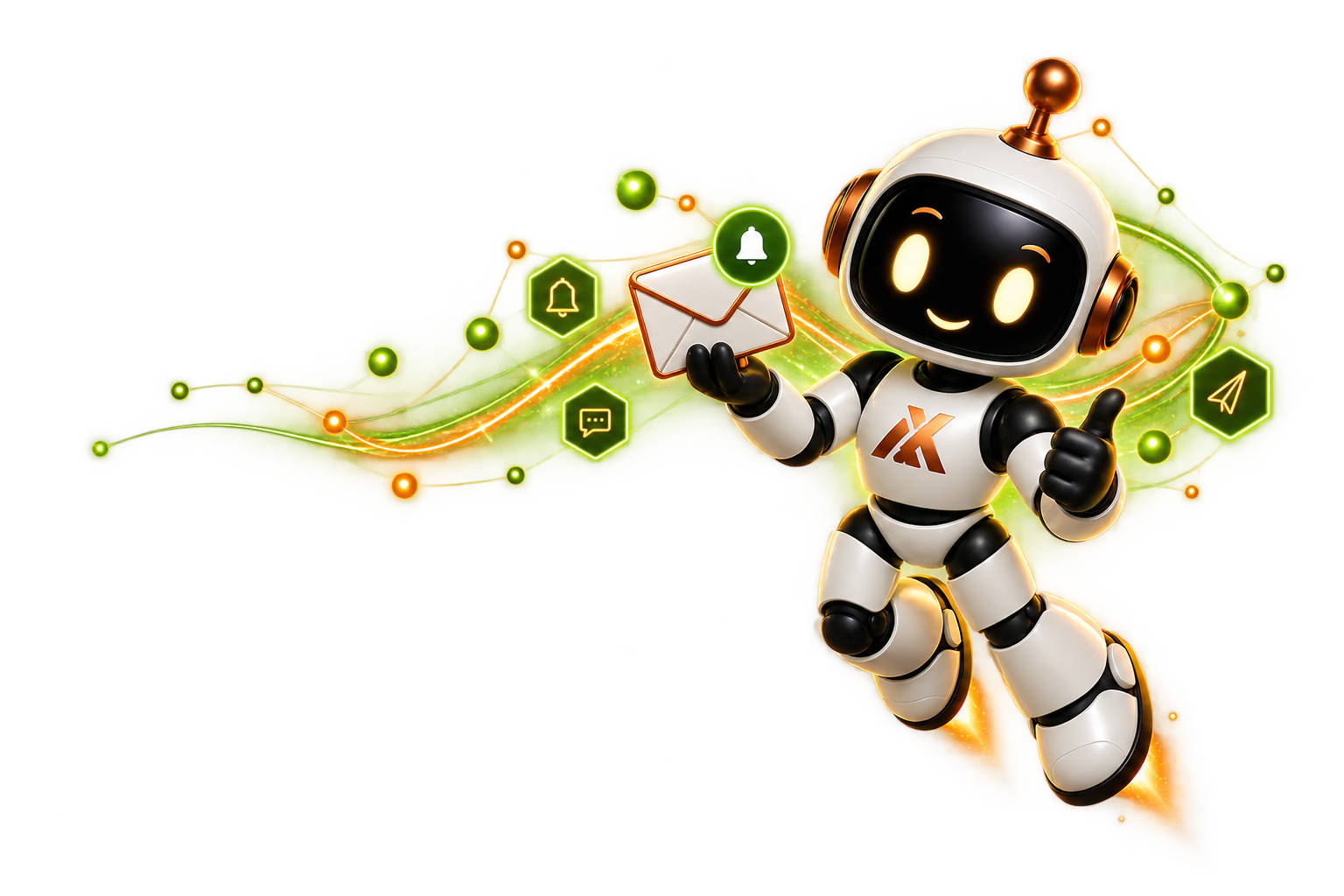 Atlas holding a new post notification